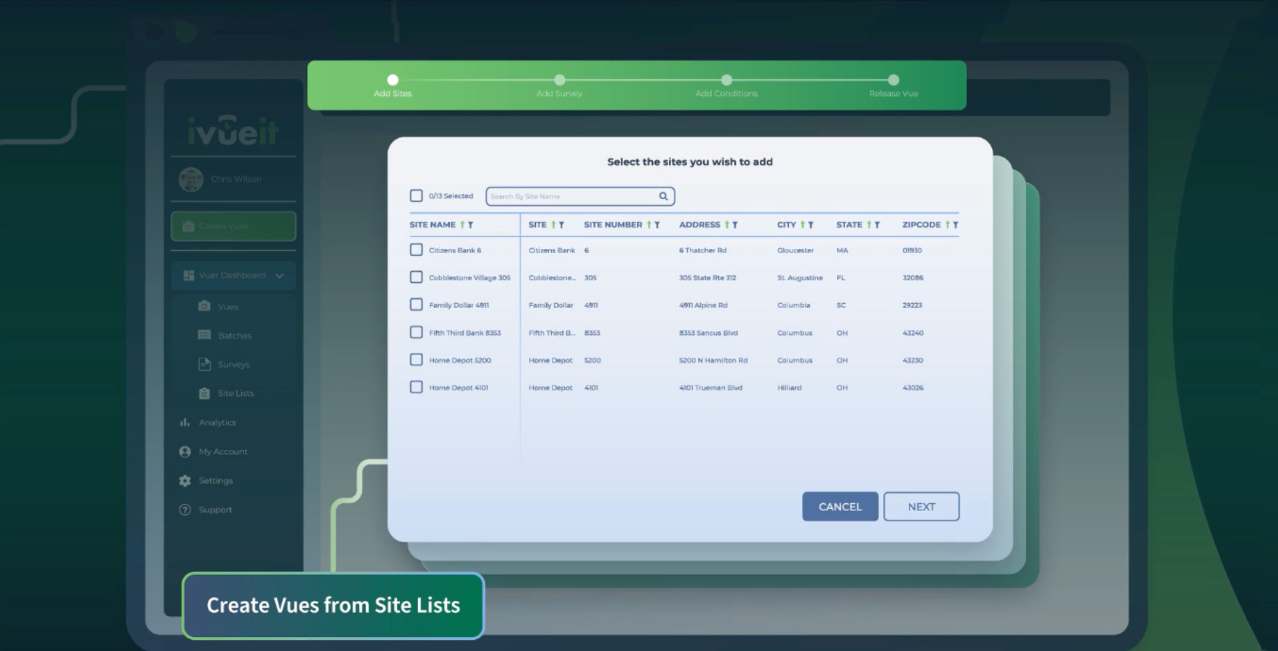 Site List