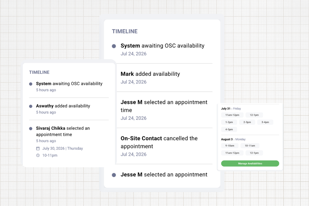 ScheduleSync scheduling timeline