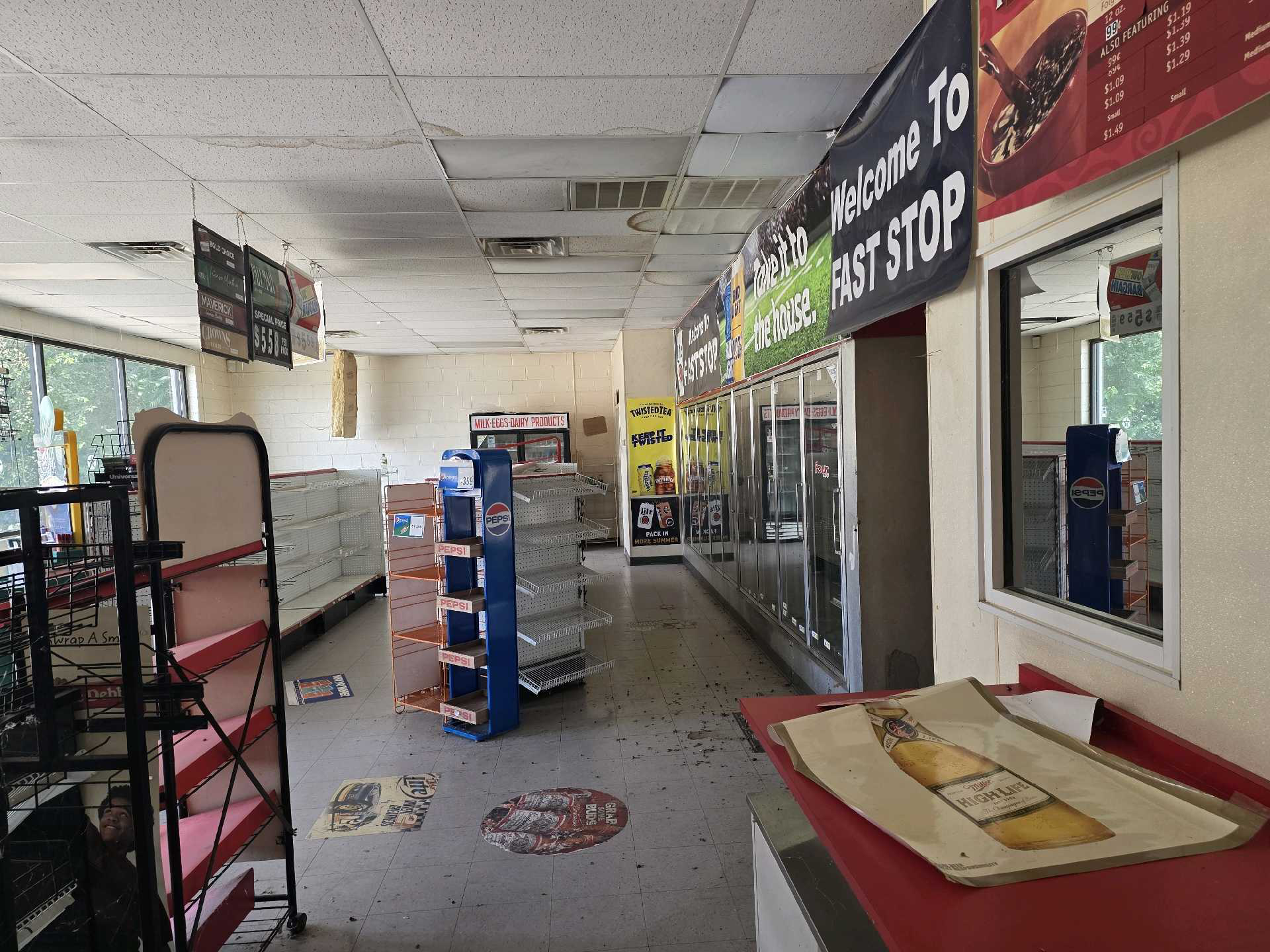 Interior retail condition