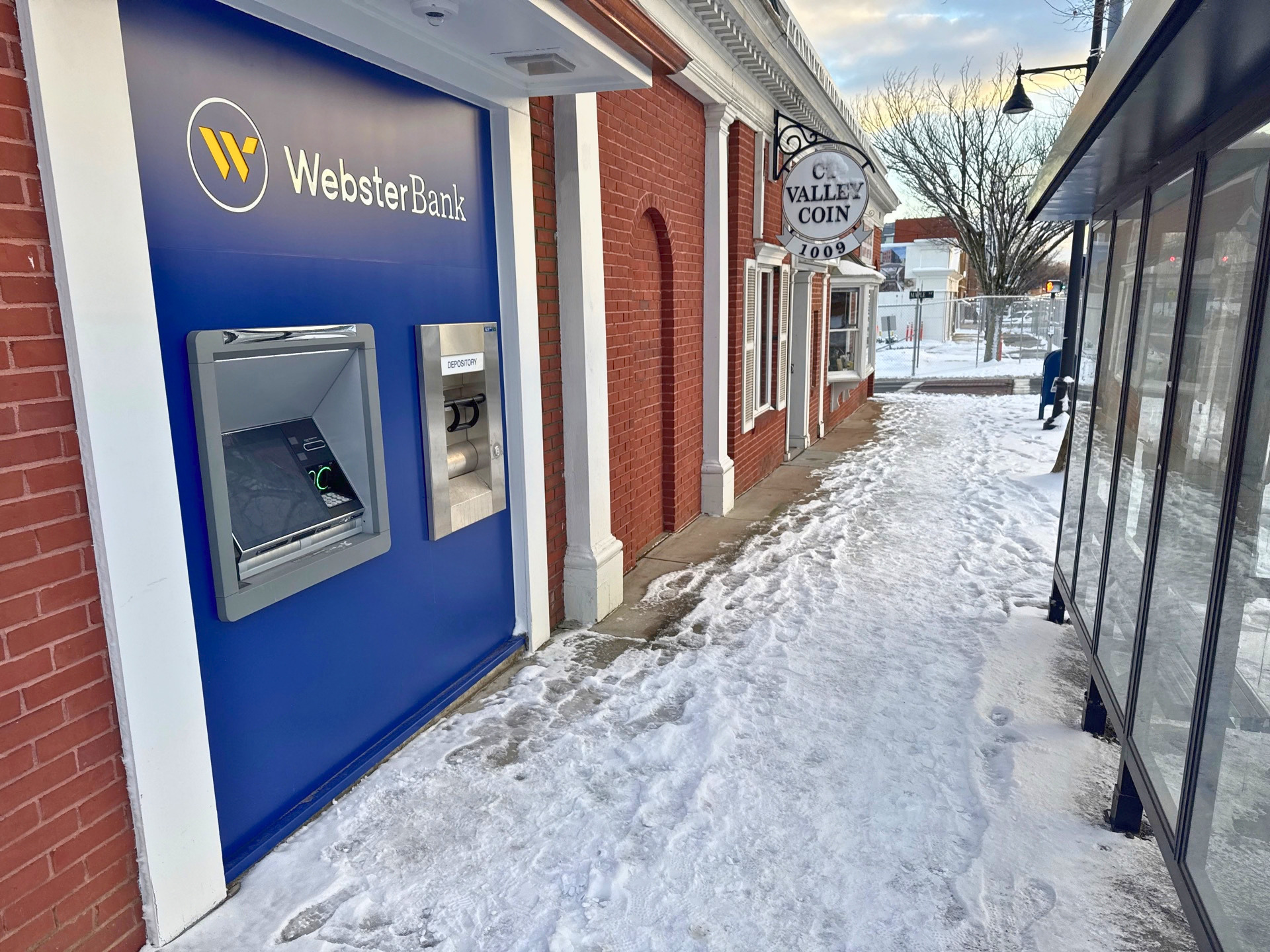Walk-up ATM access not shoveled or salted