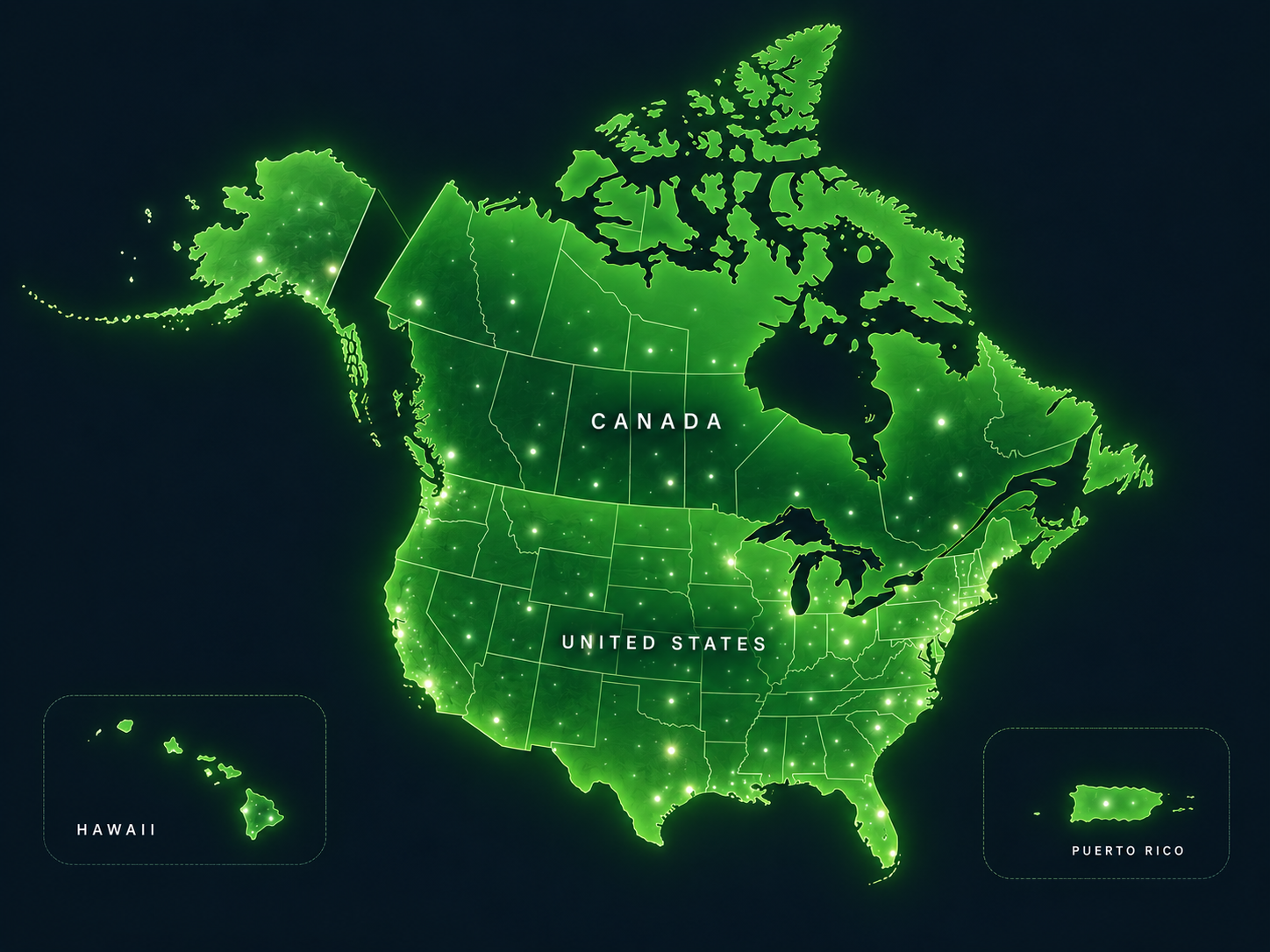 iVueit insurance property inspection coverage across the United States, Canada, and Puerto Rico
