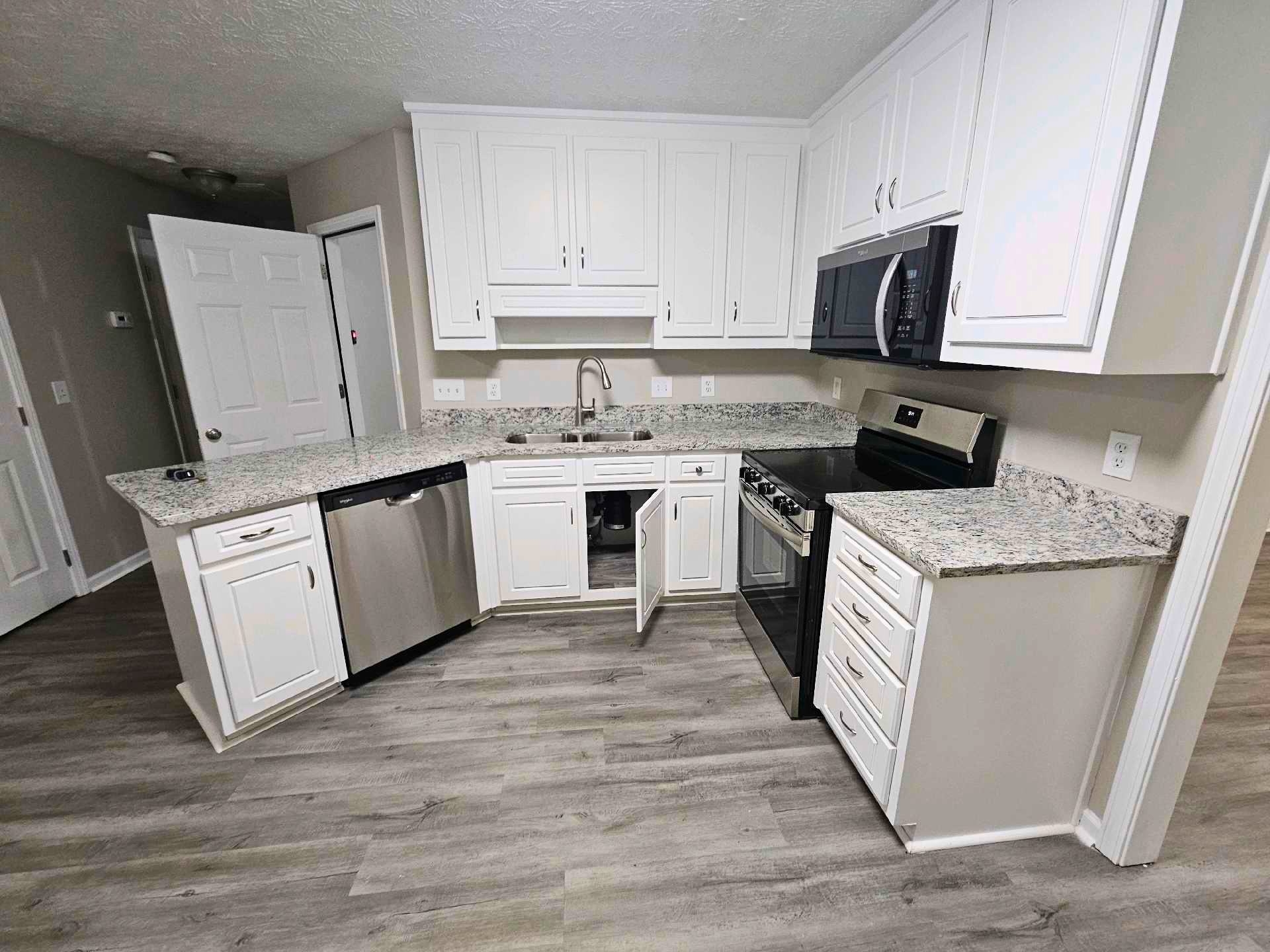 Kitchen documented during residential move-in inspection